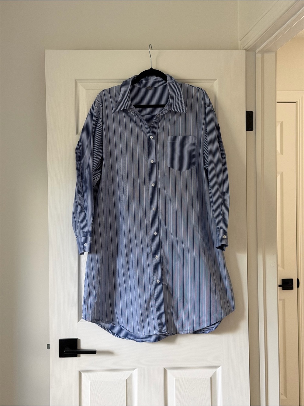 Culture | Striped Shirt Dress in Blue